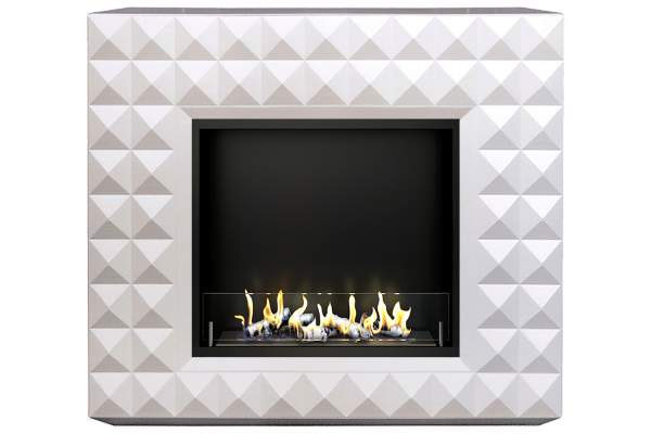 Биокамин в портале Firezo Diamond Бьянко белый