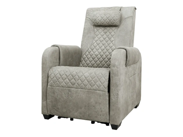 Массажное кресло реклайнер с подъемом FUJIMO LOUNGE UP F7003 ULFL Смоки (Orlando 4)