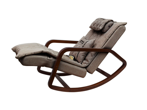 Массажное кресло-качалка OTO Grand Life OT2007 Шоколад (Рогожка)