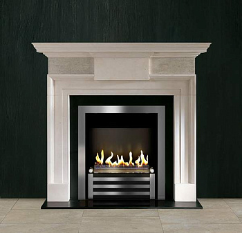 Биокамин в мраморном портале Firezo Afrodite