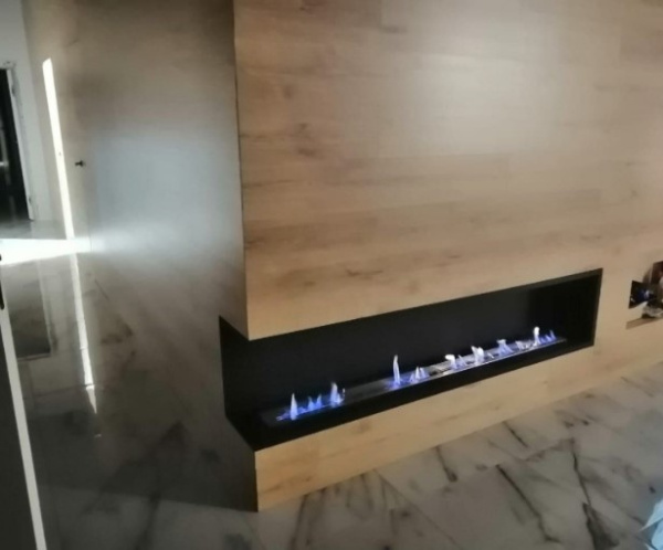 Угловой встраиваемый биокамин Firezo L'angolo Destro 1000