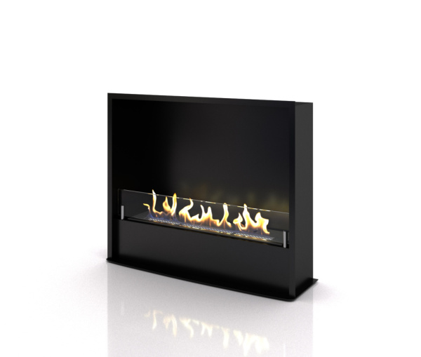 Биокамин в портале Firezo Preston Белый слоновая кость с патиной